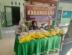 Polres Trenggalek Bersama Pemdes Karangsuko Gelar Gerakan Pangan Murah