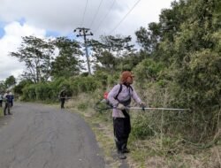 Tingkatkan Kelancaran dan Kenyamanan Pengguna Jalan, Dinas PUPR Tulungagung Lakukan Perapian Bahu Jalan Pada Ruas Sawo – Tumpak Mergo