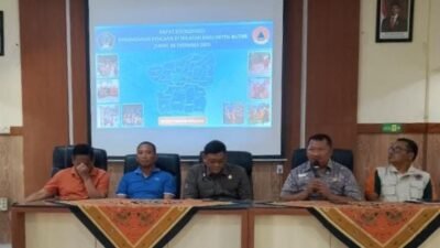 Siaga Bencana Akhir Tahun, BPBD Blitar Gelar Rapat Koordinasi Gabungan di Wlingi