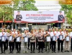 Polres Tulungagung Berikan Penghargaan kepada Personel Berprestasi dan Mitra Polri