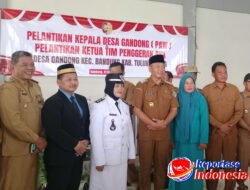 Bupati Tulungagung Hadiri Pelantikan Kepala Desa dan Ketua TP PKK Gandong di Kecamatan Bandung