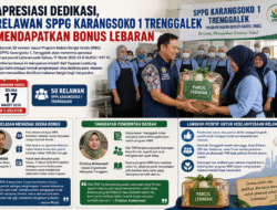 Apresiasi Dedikasi, Relawan SPPG Karangsoko 1 Trenggalek Mendapatkan Bonus Lebaran