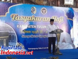 Plt Bupati Ahmad Baharudin Hadiri Acara Tasyakuran Jamaah Haji dan Pengukuhan DPD KBIHU Tulungagung