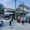 Polsek Tulungagung Kota Kawal Pawai Budaya dan Parade Dolanan Tradisional Sekolah Mutiara Alam Umat