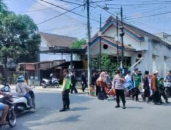 Polsek Tulungagung Kota Kawal Pawai Budaya dan Parade Dolanan Tradisional Sekolah Mutiara Alam Umat